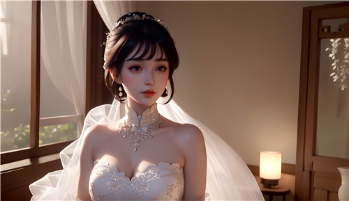 原炀给顾青裴带猫尾巴的样式，呈现可爱与神秘并存的视觉效果刺激体验
